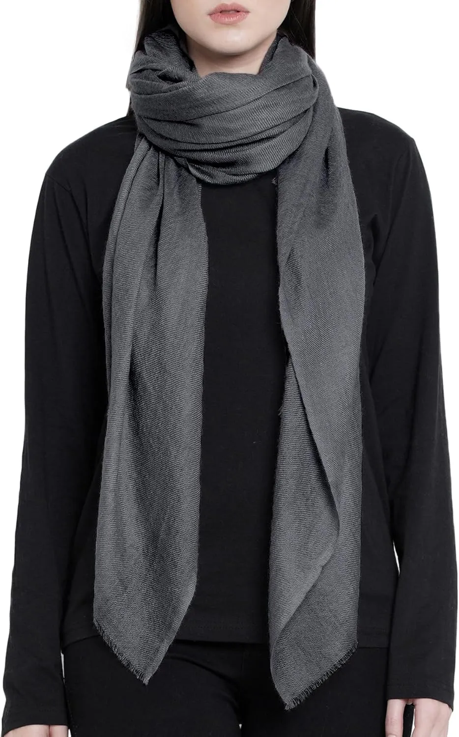 100% Handmade Cashmere Scarf MI Kashmir (Gift Box) Large Warm Pashmina Women Men AW