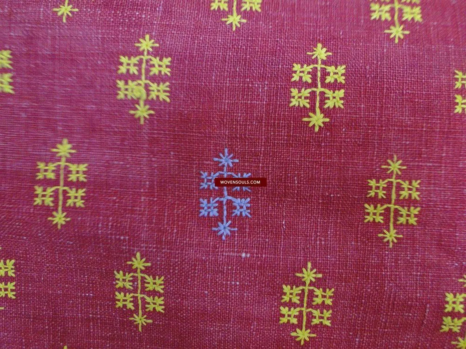 620 Old Rajasthan Shawl Textile Art double sided embroidery