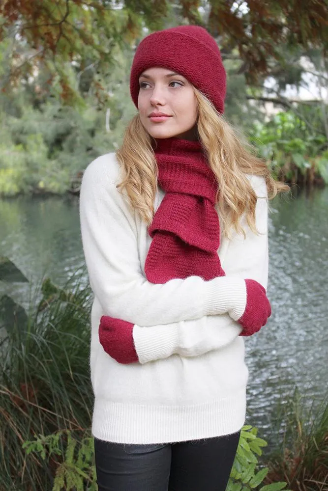 ALPACA GRID SCARF