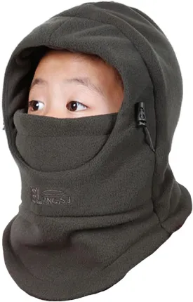 Azarxis Kids Children's Balaclava Hat Fleece Ski Face Mask Winter Cap Adjustable Double Neck Warmer