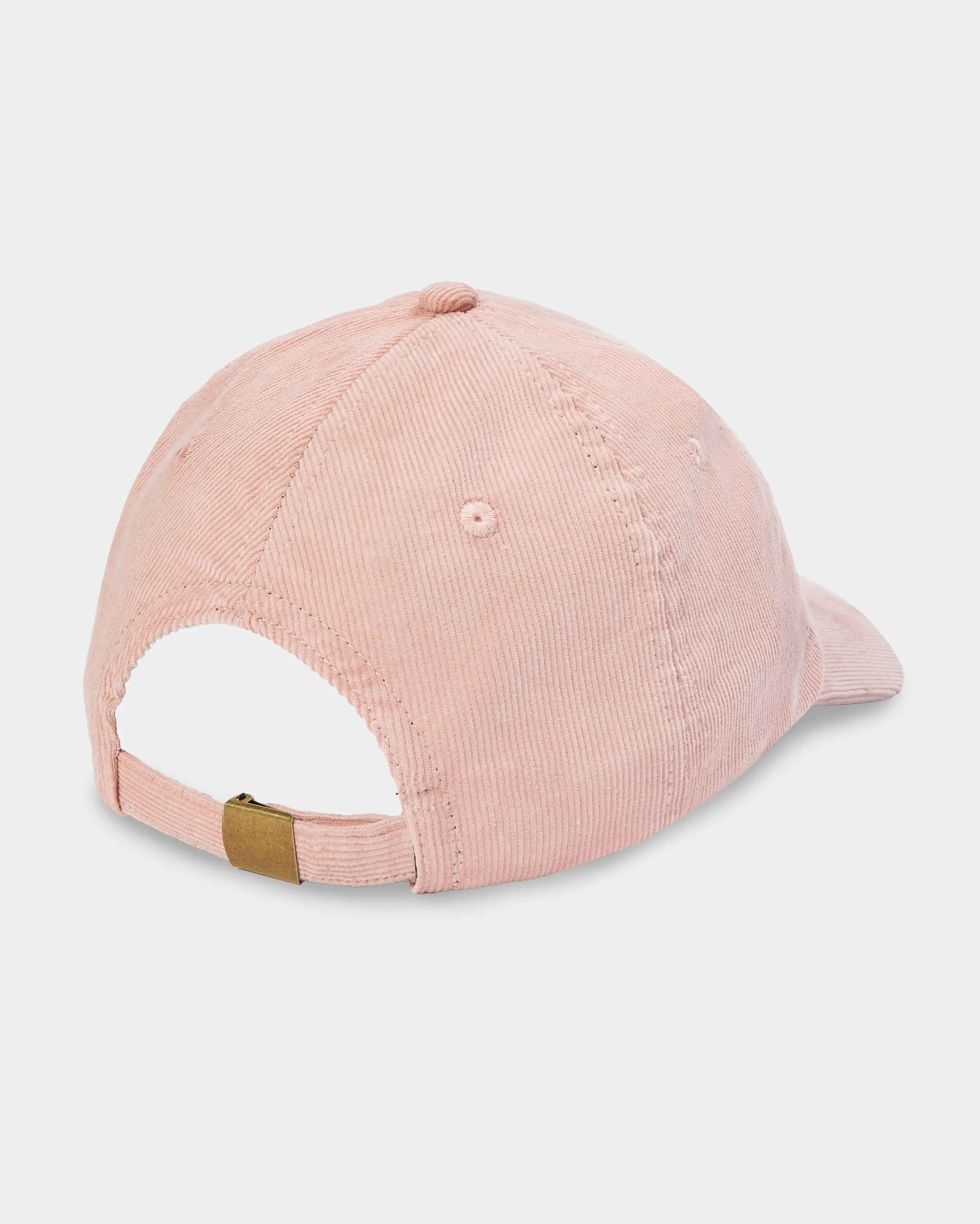 BLOCK LOGO CORDUROY CAP LIGHT PINK