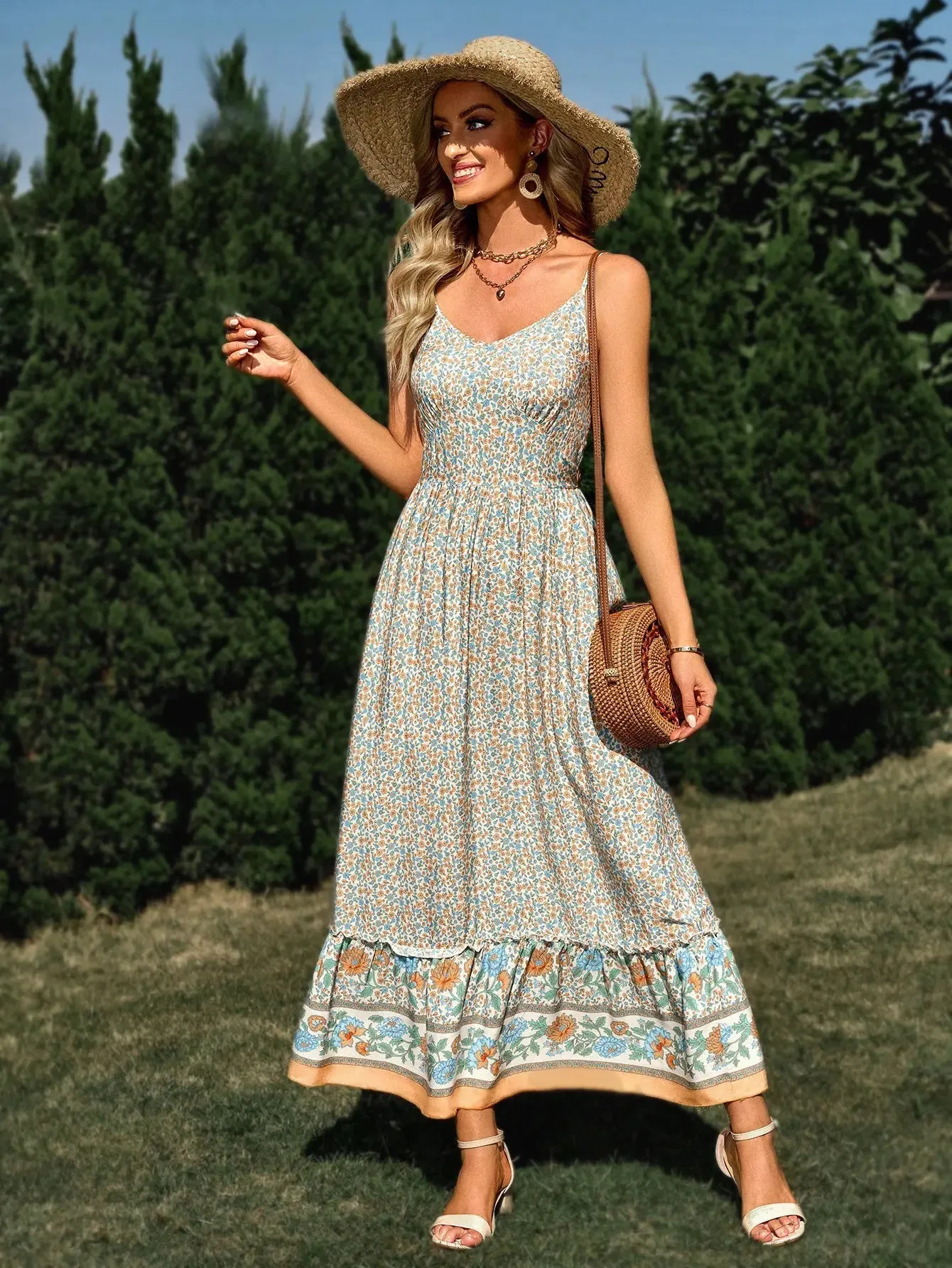 Bohemian Floral Dress
