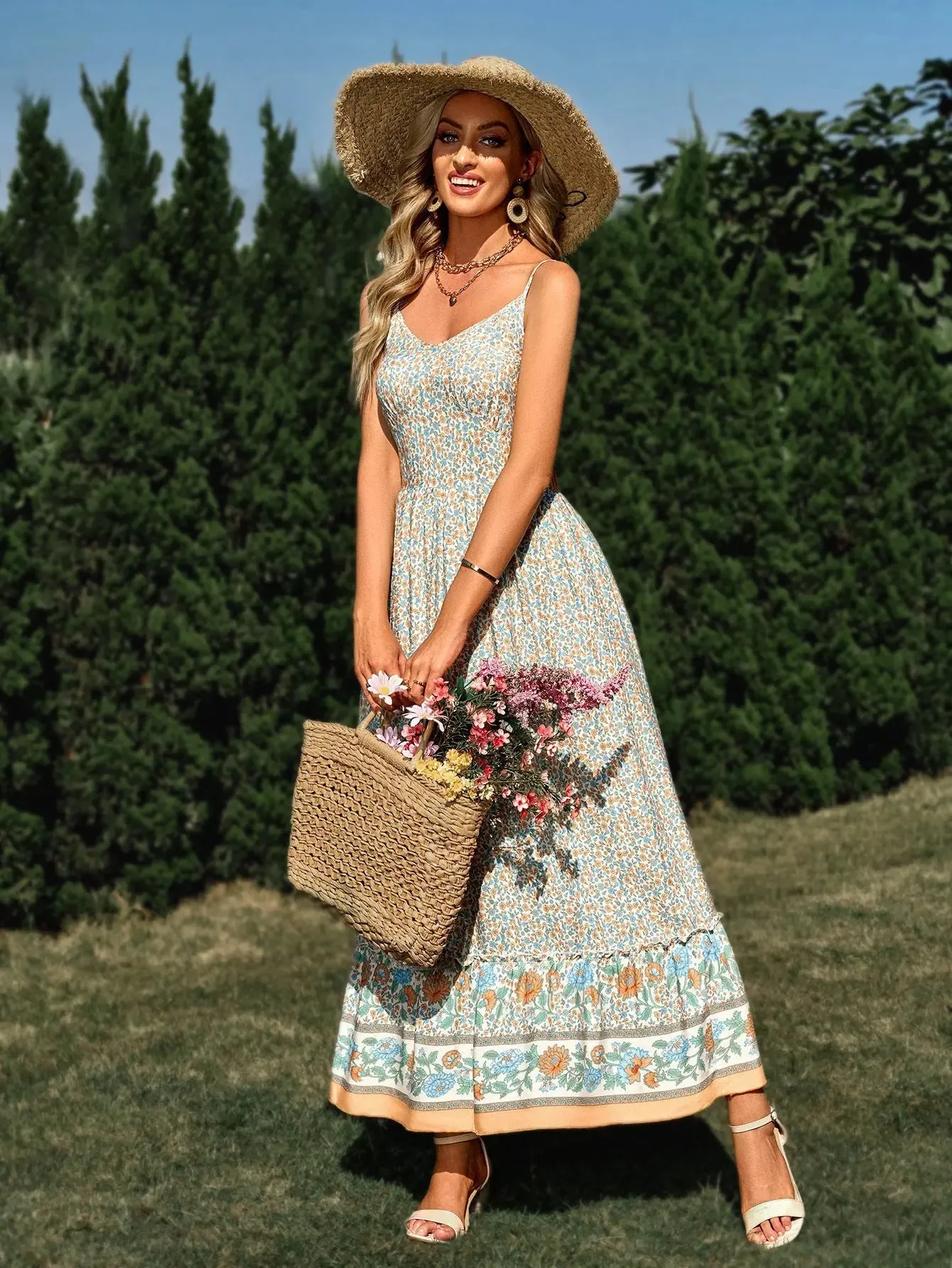 Bohemian Floral Dress