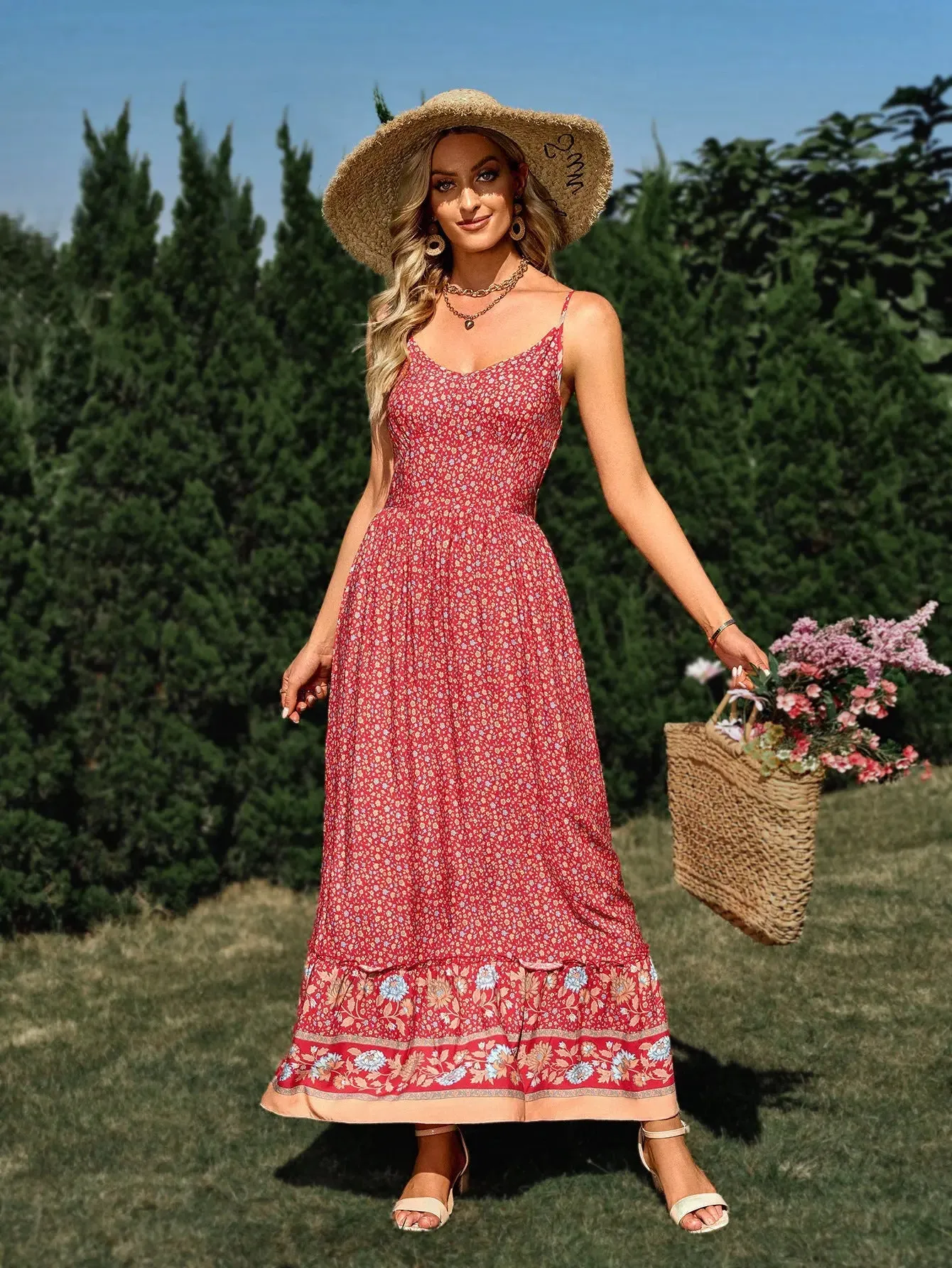 Bohemian Floral Dress