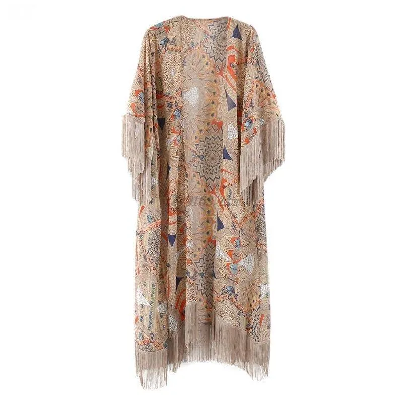 Bohemian Kimono - Retro Print