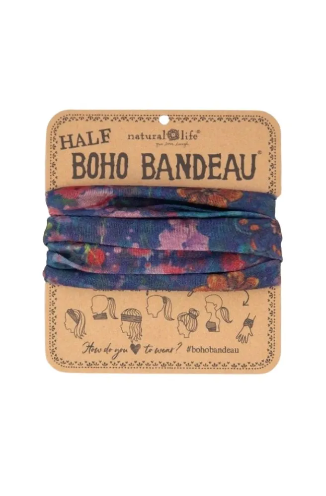 Boho Bandeau Half Watercolour Ind Flower