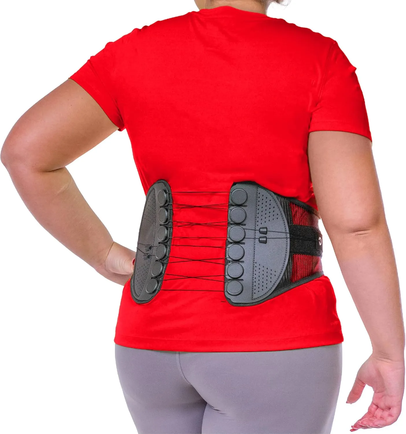 BraceAbility Spine Sport Lower Back Brace - Working Out, Exercise, Run, Kayak, Golf, Gym, Manual Labor, Tennis, Athletic Lumbar Corset for Active Women and Men (Extra Large)