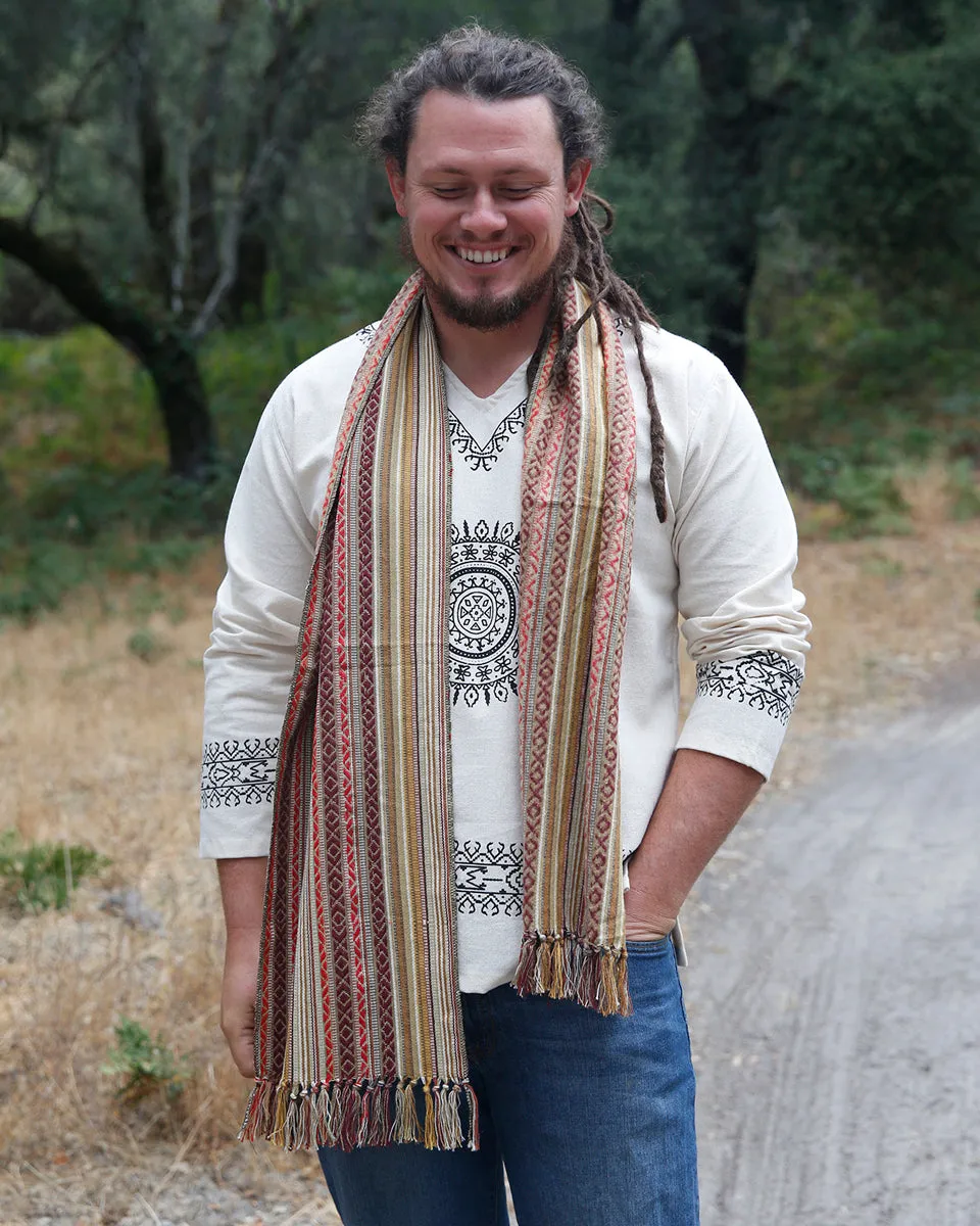 Brushed Cotton Gheri Scarf