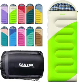 Camping Sleeping Bag, 32 Sleeping Bags for Adults Kids Teens Cold Weather Warm Sleeping Bag Winter for 3-4 Season Camping, Camping Gear Equipment, Traveling, and Outdoors