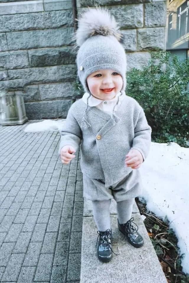 Cashmere Aviator Pom Hat