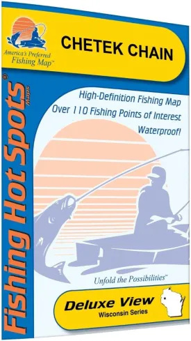 Chetek Chain (Barron Co) Fishing Map