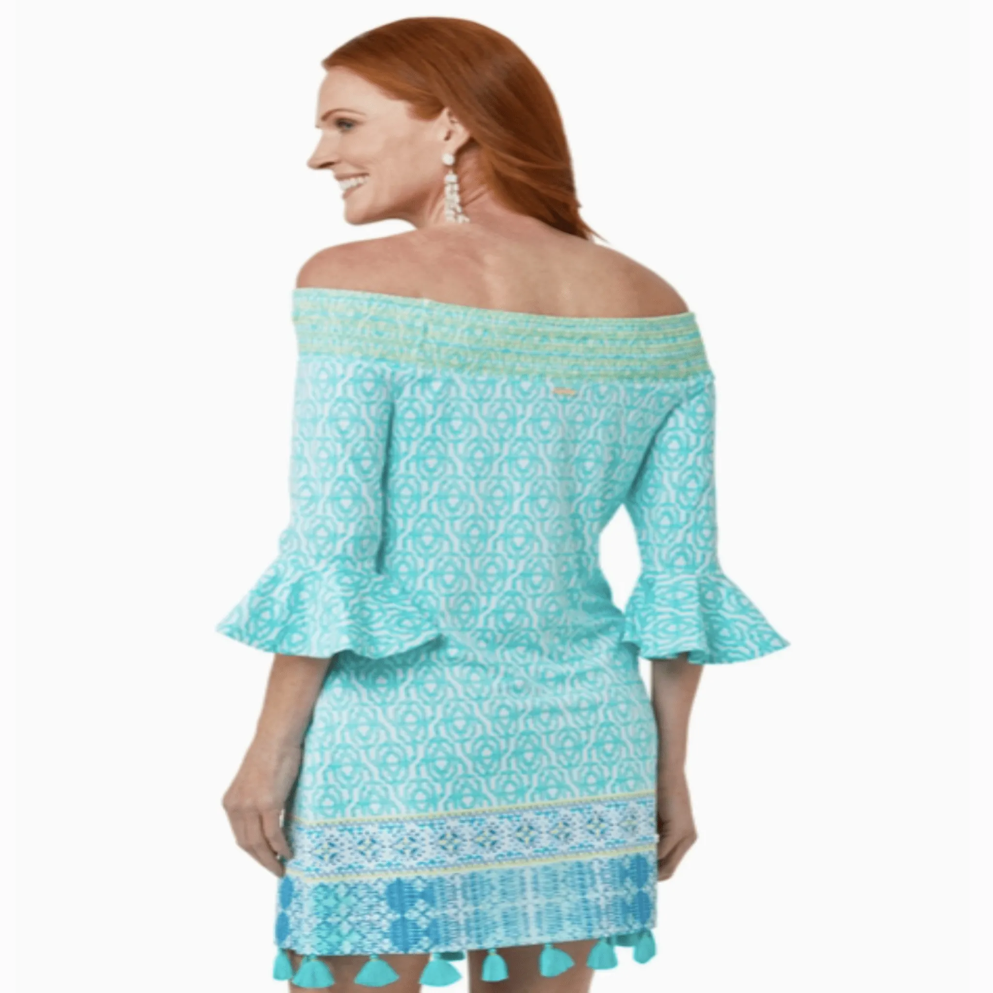 Coastal Cottage Off the Shoulder Dress