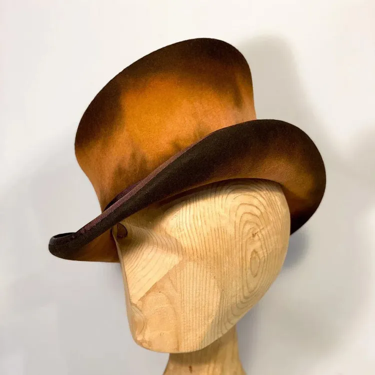 Distressed Fedora Trimmed With Braided Band