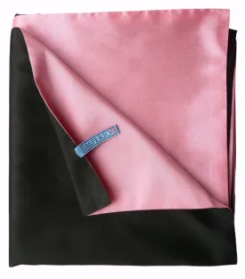 Double Sided Evening Shawl Black Pink