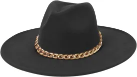 Fashionable Fedora Fedoras Men Wide for Women Dress Hat Women's and Hats Baseball Caps Championship Hat Black
