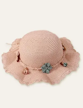 Flower Sunshade Seaside Straw Hat