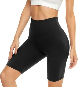 HIGHDAYS 5 Biker Shorts for Women - High Waist Tummy Control Stretch Spandex Workout Yoga Running Gym Underwear