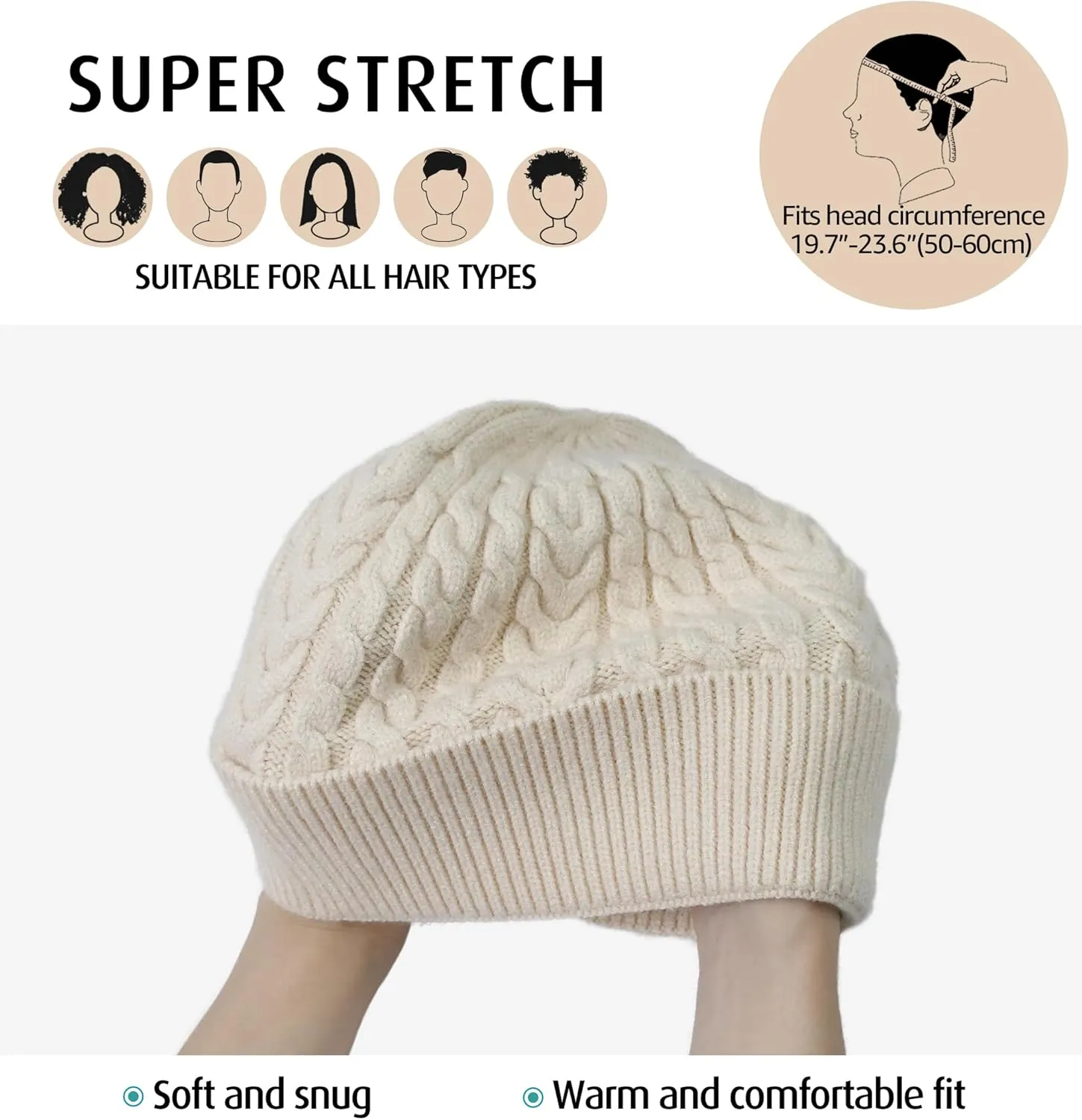 HiRui Knit Beanie Hats for Men Women Winter Hats Skull Caps Warm Classic Slouchy