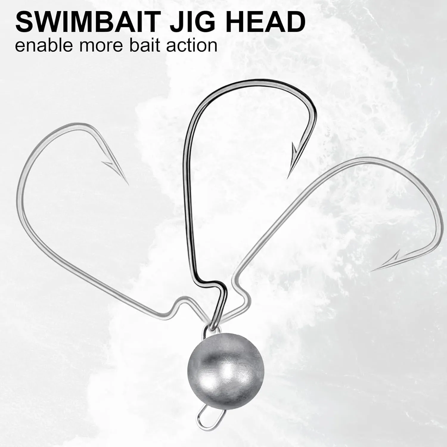 Jig Heads,Weighted Texas Rig Hooks,Weedless Swimbait Jig Heads for Bass Fishing,Football Jig Head Offset Fishing Hooks for Freshwater Saltwater 1/6oz 1/8oz 3/16oz 1/4oz 3/8oz 1/2oz