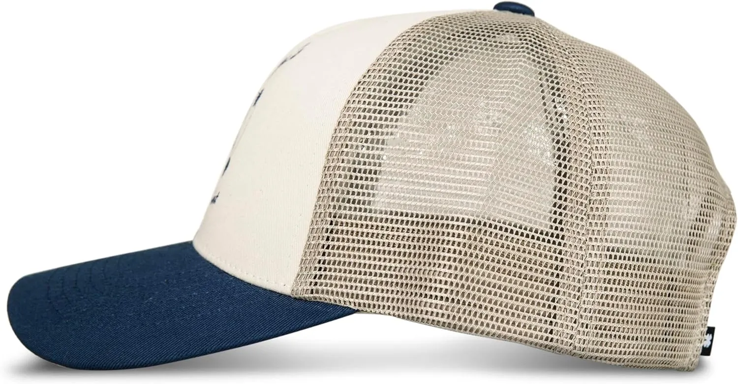 Lucky Brand Trucker Hat | Snapback | Adjustable | Mesh Back | Retro | Baseball Cap | Golf | Fishing | American Heritage