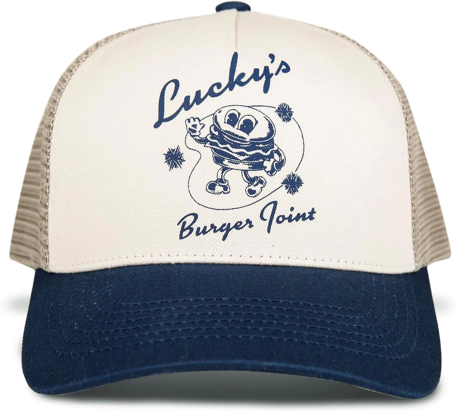 Lucky Brand Trucker Hat | Snapback | Adjustable | Mesh Back | Retro | Baseball Cap | Golf | Fishing | American Heritage