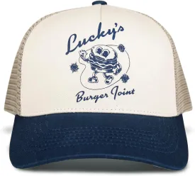 Lucky Brand Trucker Hat | Snapback | Adjustable | Mesh Back | Retro | Baseball Cap | Golf | Fishing | American Heritage
