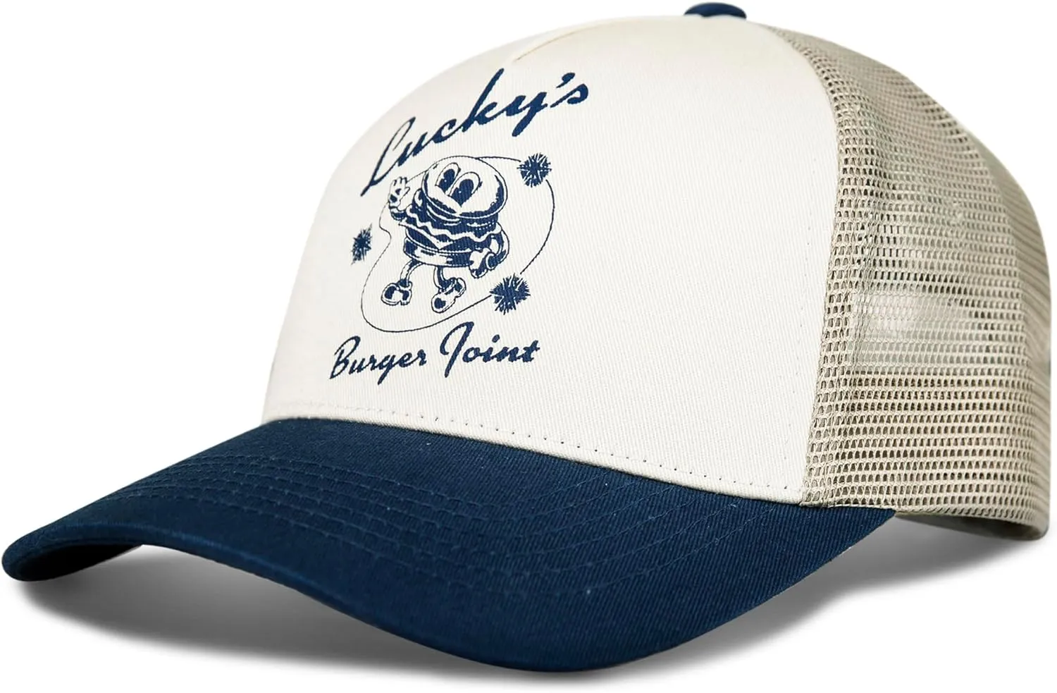 Lucky Brand Trucker Hat | Snapback | Adjustable | Mesh Back | Retro | Baseball Cap | Golf | Fishing | American Heritage