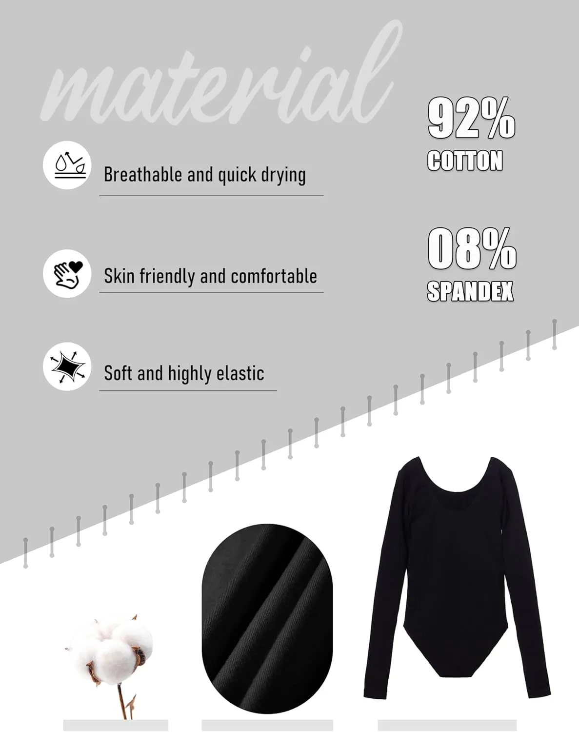 MdnMd Girls Classic Long Sleeve Leotard for Ballet Dance Gymnastics Toddler Kids Outfits
