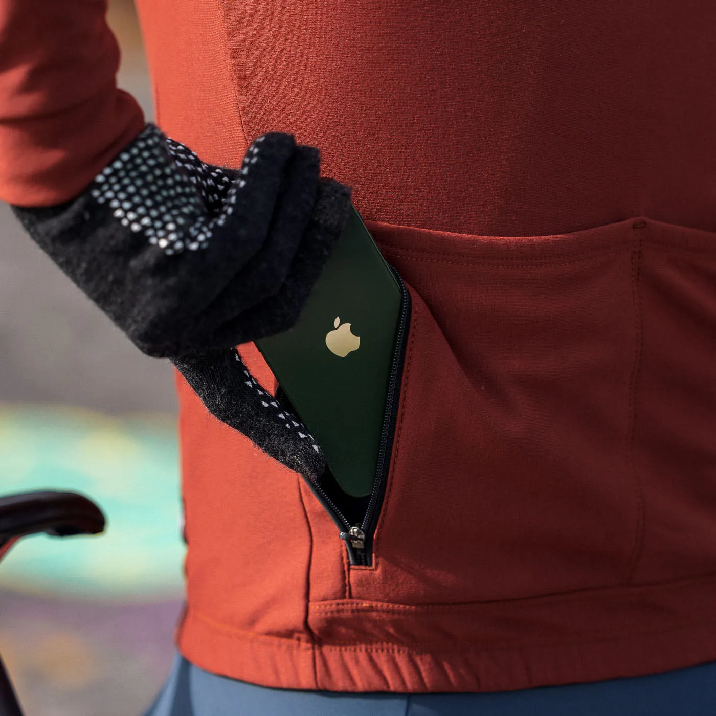 Men's Super Thermal Merino Jersey - Burgundy