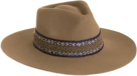 NOVICA Artisan Handmade Alpaca Wool Blend Felt Hat Peruvian in Taupe Brown Accessories Hats Fabric Solid 'Munay in Taupe'