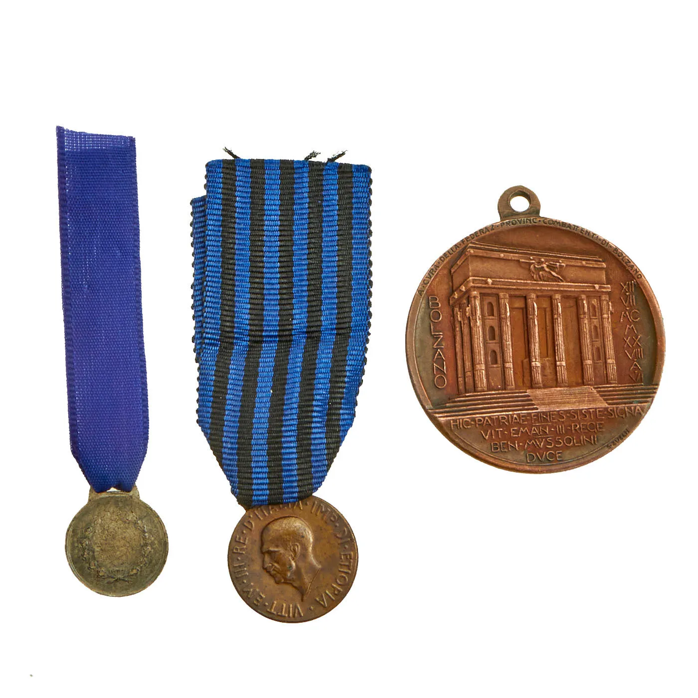 Original Italy WWII Medal and Uniform Insignia Lot - 20 Items