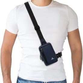Peicees Small Crossbody Bag for Men Women Mini Sling Bag Travel Running Phone Daypack Cross Body Shoulder Bags with Keyholder