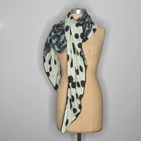 Pom Amsterdam x Katja Reversible Double Print Asymmetric Scarf