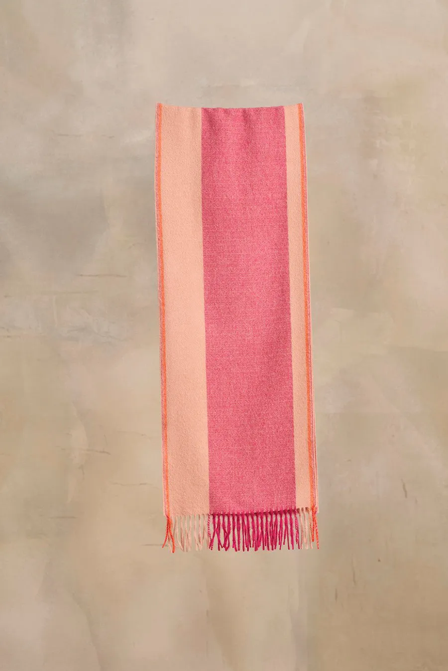 Rear - A Scarf Baby Alpaca Color Pink