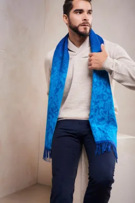 Salamandra Scarf Baby Alpaca Color Blue