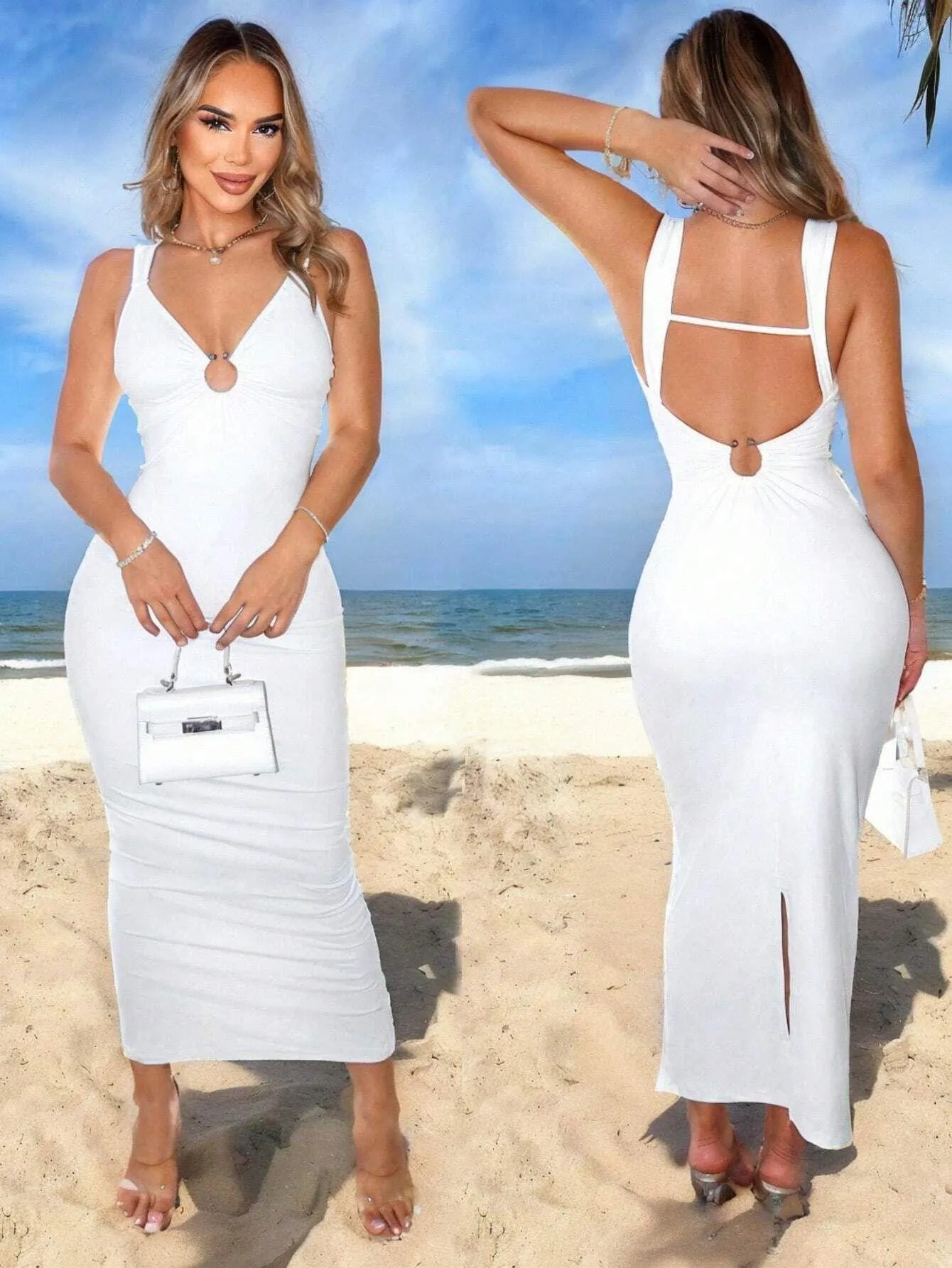 Seaside Vacation Style Long Dress For Women