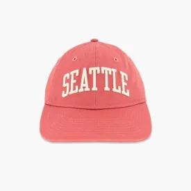 Seattle Seaside Cayenne Arched Script Adjustable Hat