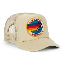 Signature Vintage Low Rise Trucker Hat Ecru