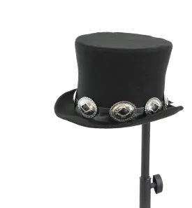 Top HatMade In China With Oval Conchos