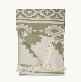 Turkish Towel :  Atzi  in Moss