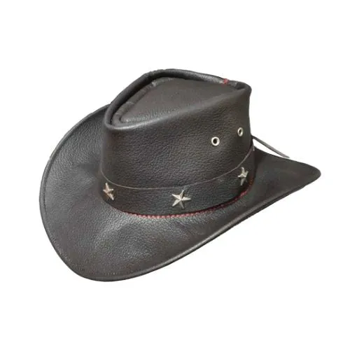 Tycoon Cowboy Leather Top Hat