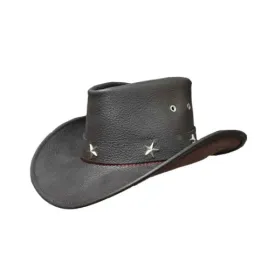 Tycoon Cowboy Leather Top Hat