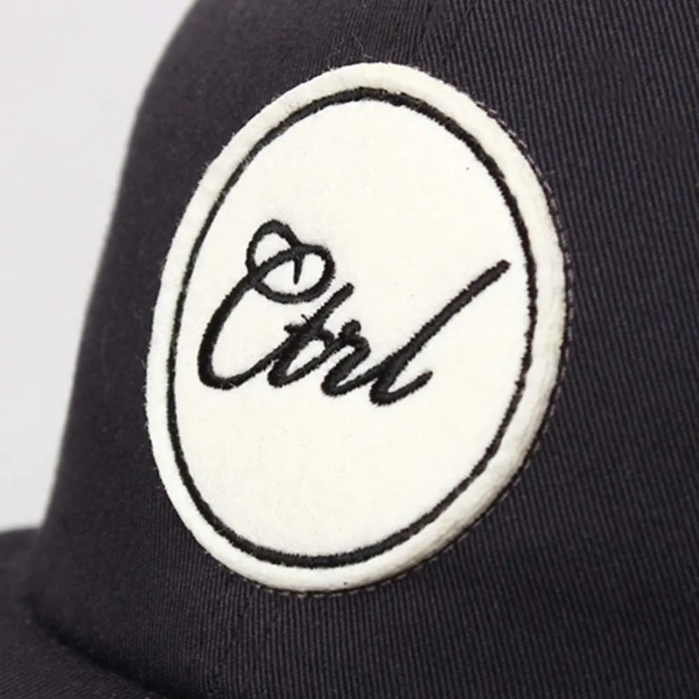 UNDERCONTROL Circle Ctrl Logo Soft Snapback Flat Brim Size Adjustable Trucker Dad Cap Unisex UV Protect Baseball Hat Korea