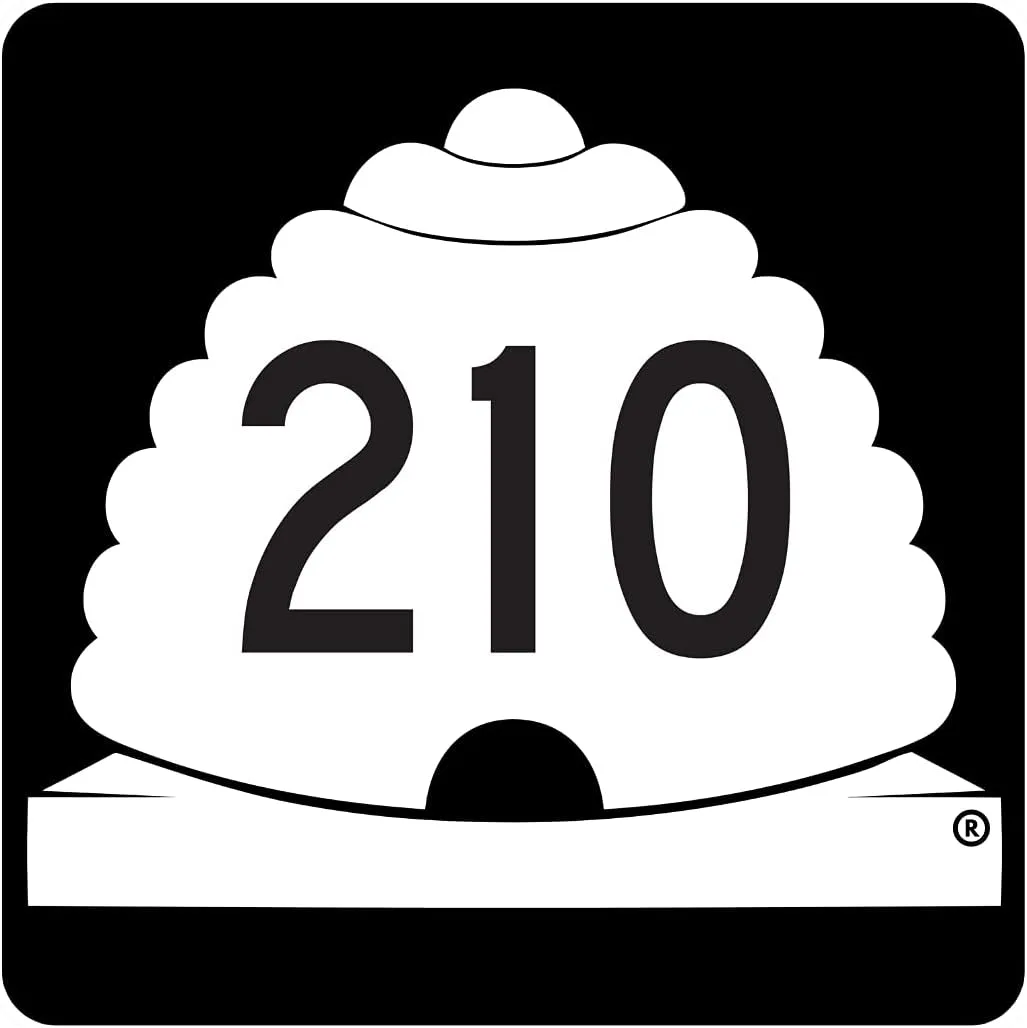 Utah Bumper Sticker | U210 The Road to Snowbird Car Decal | Bumper Sticker | Ski & Snowboard Sticker | Little Cottonwood Canyon