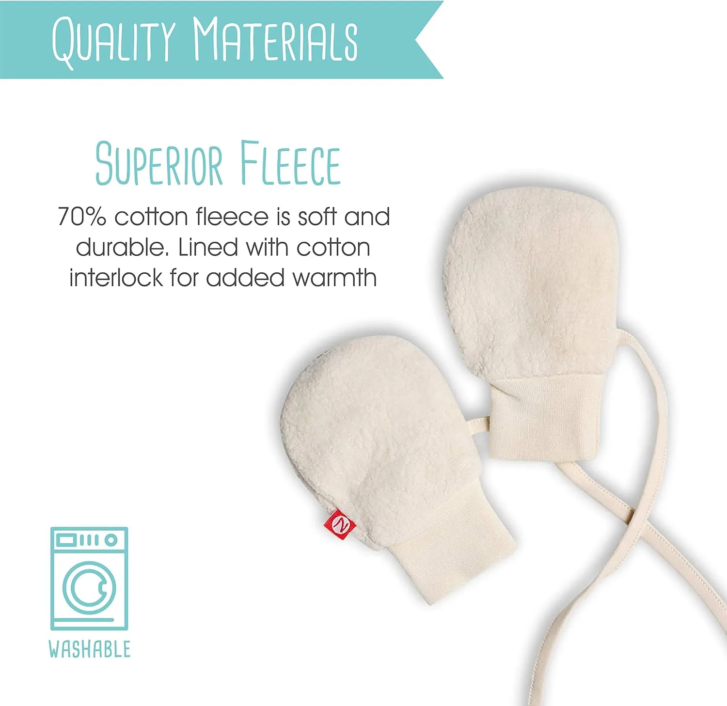 Zutano Baby Boys' Fleece Mittens